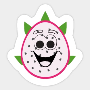 funny dragon fruit Sticker